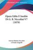 Книга Opere Edite E Inedite Di G B Niccolini V7 1870 by Corrado Gargiolli - Paperback