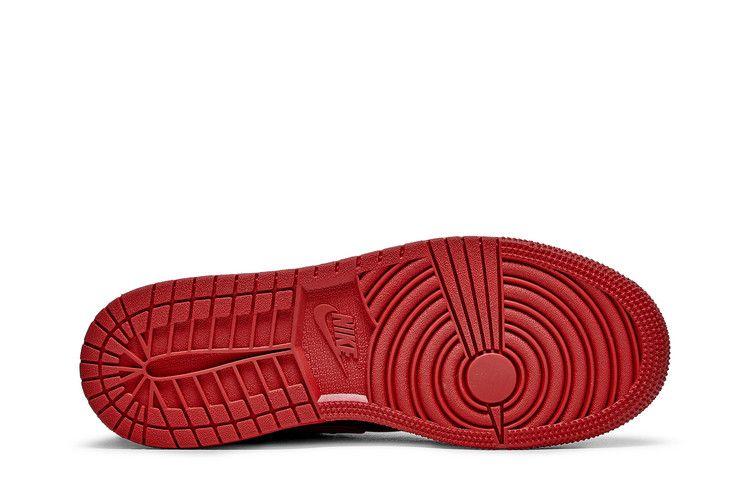 Kids' Sneakers Nike Jordan 1 High FlyEase Bred White Toe (GS) Black/Gym Red-White-Black
