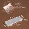Transparent Rectangular Storage Box - Jewelry, Fishing Gear, Hooks, and Stationery Organizer