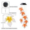 Solar Wind Chime Light Maple Leaf Color Changing Hanging Lamp Solar Powered Outdoor/Indoor Garden Yard Patio Decor