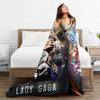 Lady Gaga Mayhem Альбом Супер Теплое Одеяло Дорожное Плюшевое Плед Новинка Диван Кресло Фланелевая Постельная Покрывало Покрывало на Диван-Кровать
