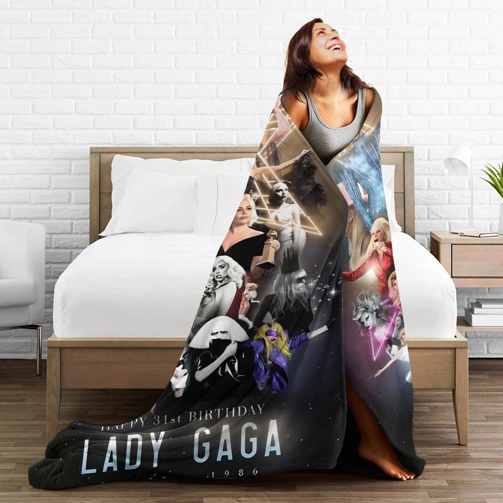 Lady Gaga Mayhem Альбом Супер Теплое Одеяло Дорожное Плюшевое Плед Новинка Диван Кресло Фланелевая Постельная Покрывало Покрывало на Диван-Кровать