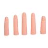 5Pcs Silicone Finger Model High Simulation Bendable Joint Embedded Nail Art Training Finger for Nail Salon