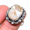 Mother Of Pearl Handmade 925 Sterling Silver Jewelry Ring Size 9 D9o96
