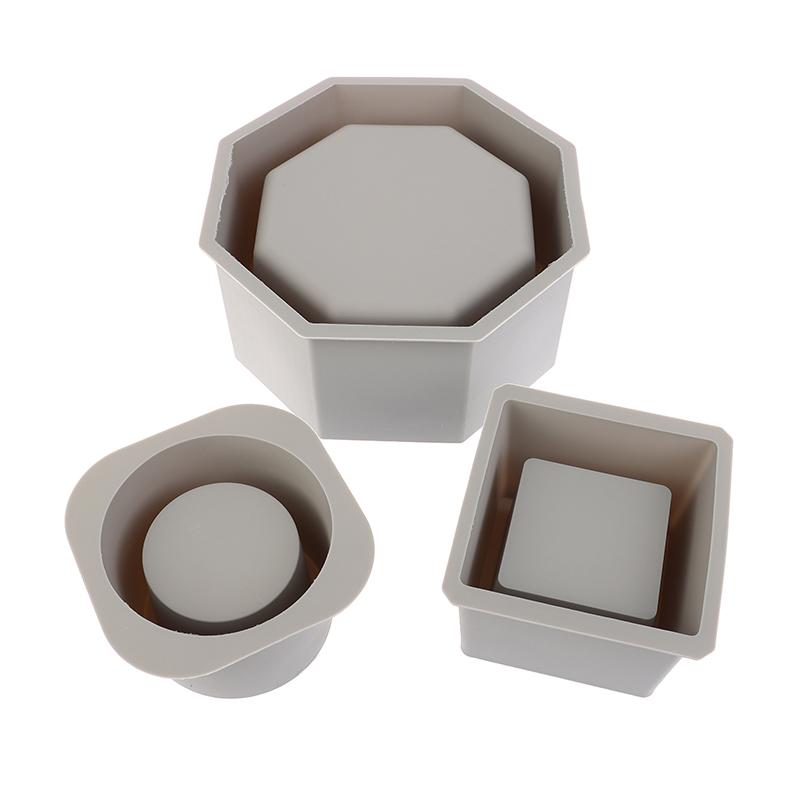 Flower Pot Silicone Mold Diy Large Concrete Cement Pot Mold Square Epoxy Resin Molds Holder Epoxy Clay Mould