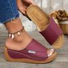 Fashion 2025 Women Slippers Comfortable Luxury Slippers Footwear Casual Summer Anti-slip Women Shoes Heeled Wedges Sandals Slides Women