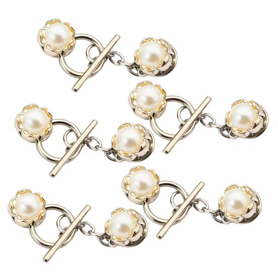 5 шт. Пуговицы-цепочки, застежки для кардигана, не требующие шитья, съемные декоративные пуговицы для свитеров, кардиганов, шалей