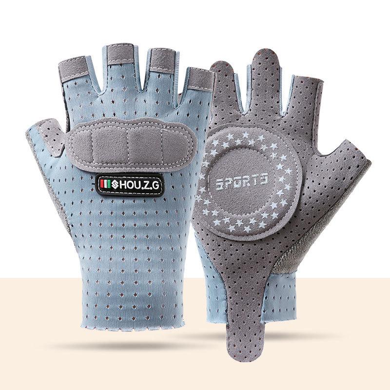 Half finger children's gloves outdoor sports boys and girls fitness skateboard training
