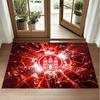 FC St. Pauli Football Design Crystal Velvet Rug Soft Decorative Mat for Bedroom Entrance