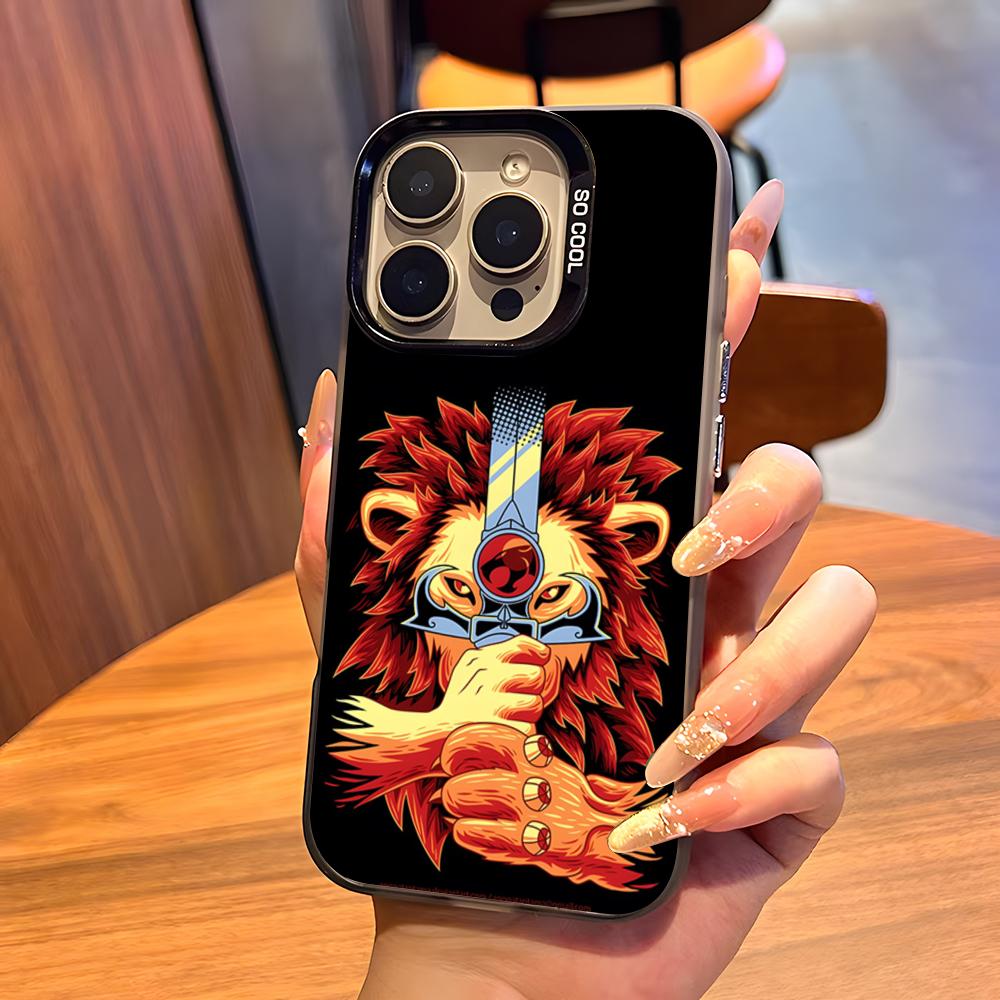 T-ThunderCats CARTOON Phone Case For IPhone17 Air 16 15 14 Plus 13 12 11 Pro 7 8 XS Max XR Silver Black Bumper Case