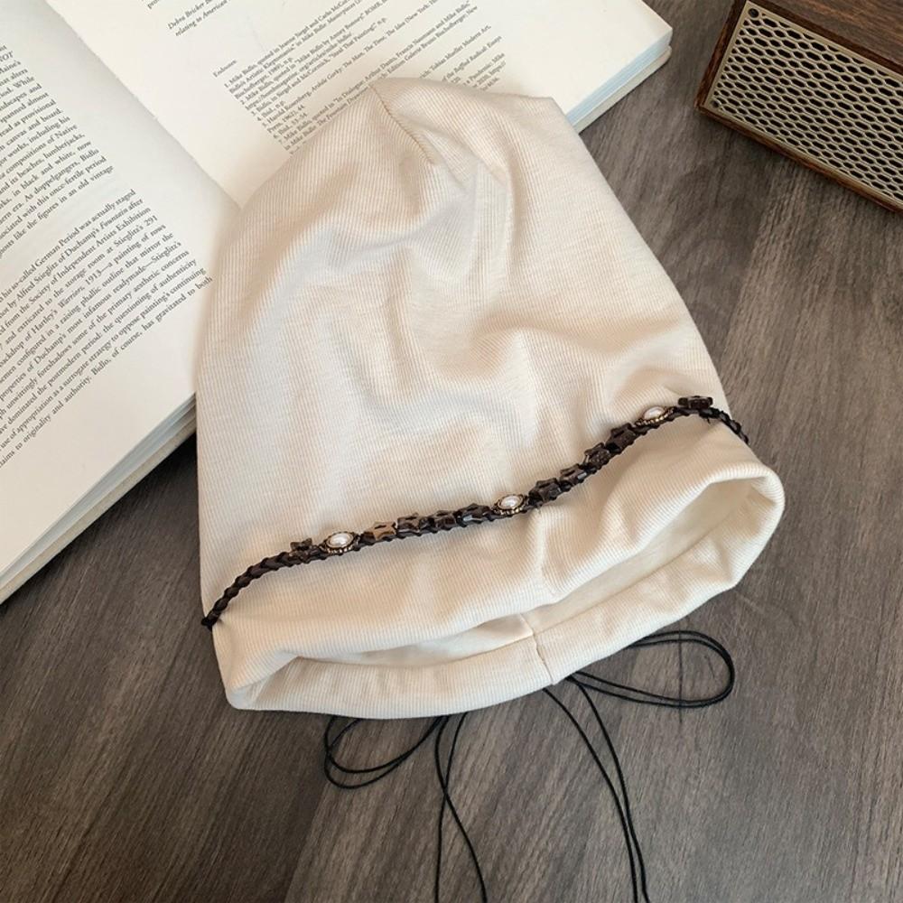 Vintage Beanies Cap Ethnic Style Pullover Hats Fashion Y2k Baggy Cap Women
