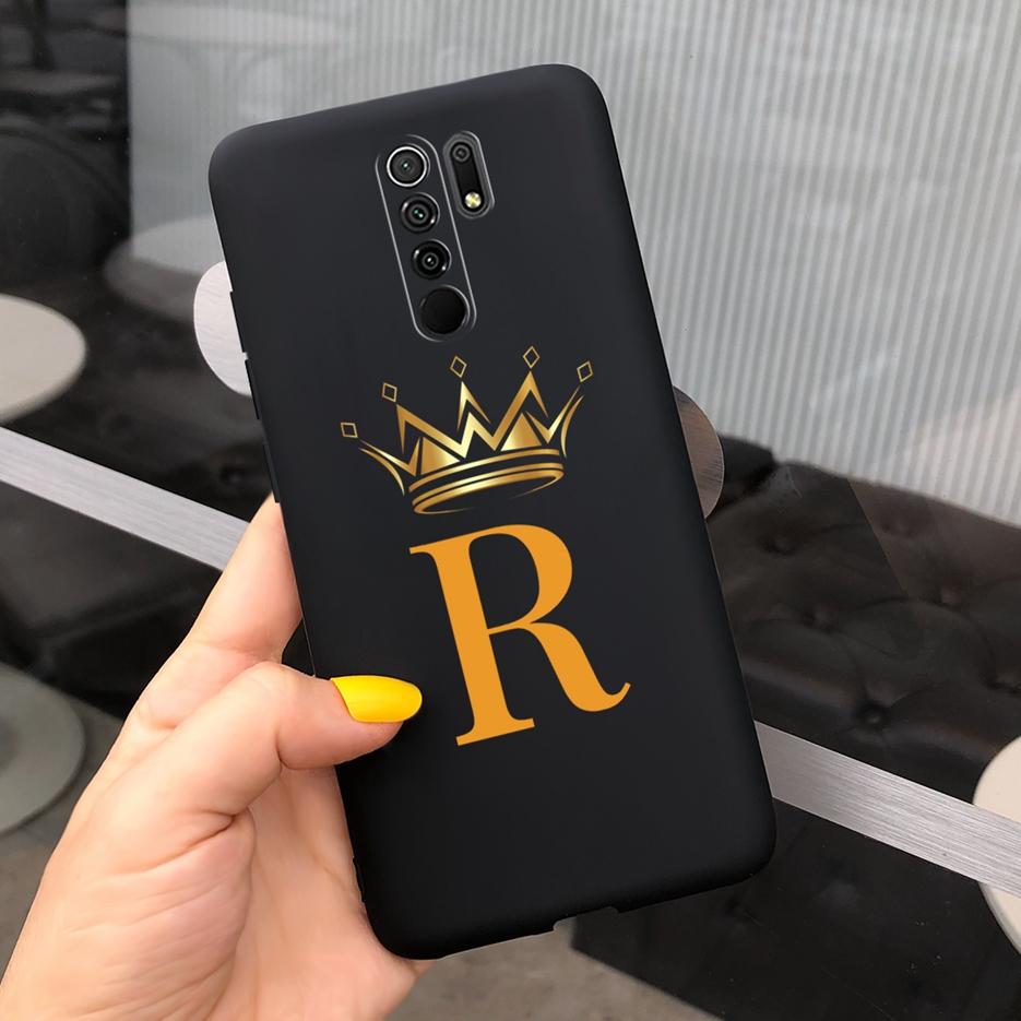 Чехол для Xiaomi Redmi 9 Redmi9 Prime Милый Чехол с Короной и Буквами Силиконовый Мягкий ТПУ Чехол для Телефона Для Xiaomi Redmi 9 Prime Redmi9 Чехол