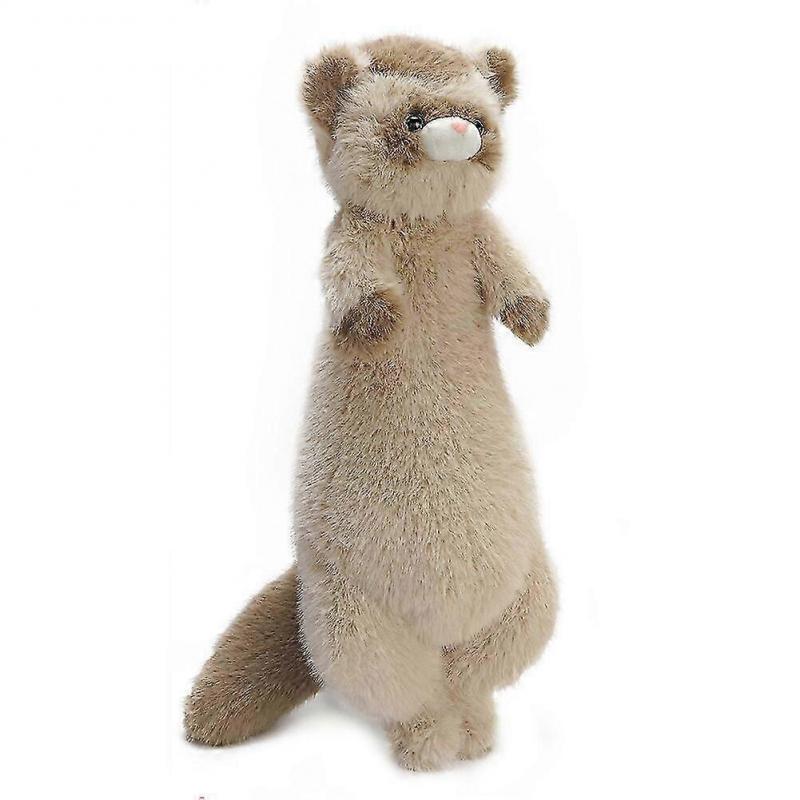 Ferret Plush Toy Ferret Doll Ferret Stuffed Plush Toy Throw Pillow Backrest Pillow Ferret Plush Doll for Bedroom Bed Sleeping Home Living Room Sofa Of