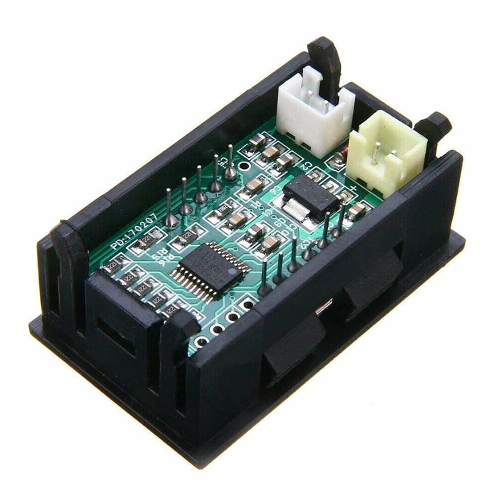 Цифровой светодиодный термометр DC 12V, панельный измеритель с датчиком температуры 50~110°C, детектор с температурным зондом для мониторинга температуры автомобиля