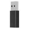 Переходник-конвертер TypeC гнездо на USB3.0 штекер USB быстрая зарядка компьютерные аксессуары(черный )