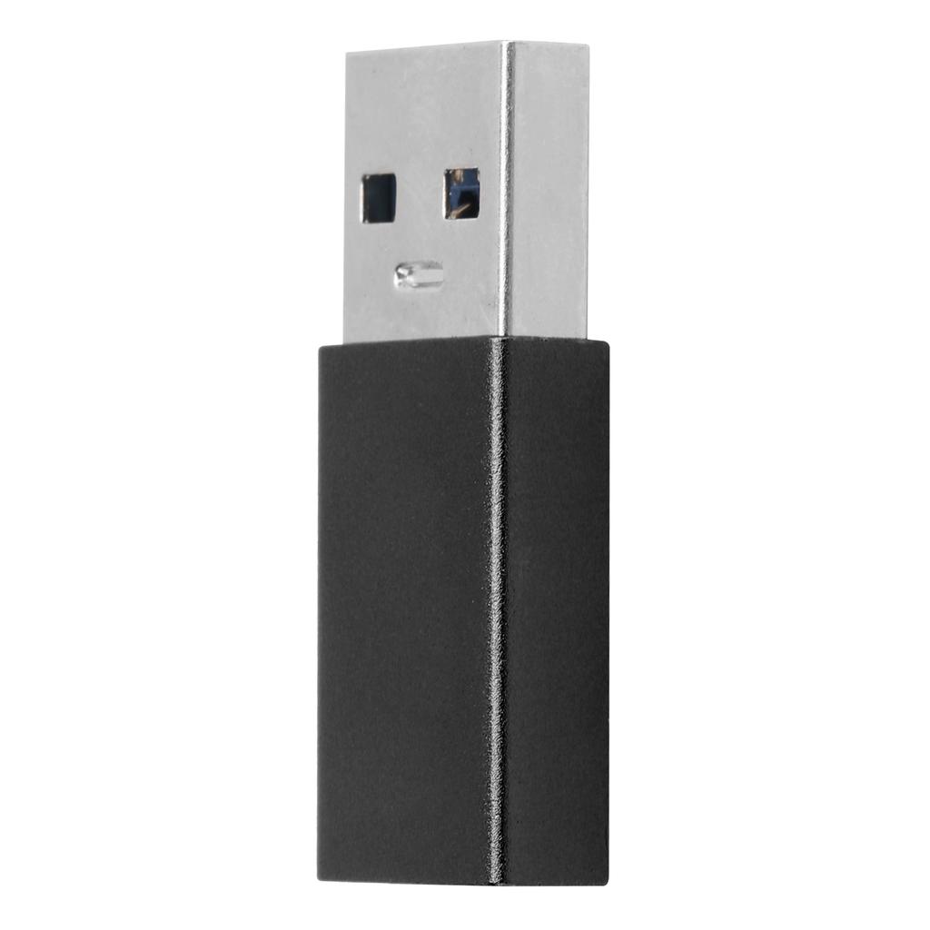 Переходник-конвертер TypeC гнездо на USB3.0 штекер USB быстрая зарядка компьютерные аксессуары(черный )