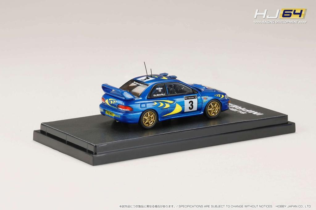 HJ64 Subaru Impreza WRC Готовая модель 1/64 1997#3 (РАЛЛИ RAC)