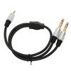 Dual 3.5mm To 6.35mm Y Splitter Cable Professional 3.5 Mm To 6.35 Mm Jack Sound Cable for Guitar