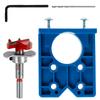 35mm Concealed Door Hinge Jig Door Hinge Hole Opener Locator with Twist Drill Accurate Locking Dowel Jig Drill Guide
