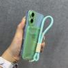 17 Air Candy Color Transparent Card Pack Case For iPhone 11 12 13 14 15 16 17 Pro Max Plus 17 Lanyard Silicone Photo Clip Cover
