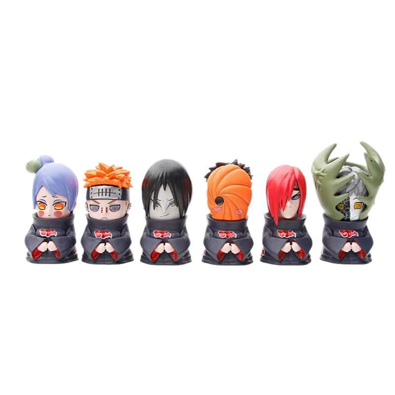 Naruto Серия Ладонь Акацуки Хидан и Кисаме ПВХ Фигурки в слепых коробках