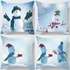 Christmas Themed Pillowcases Car Accessories Office Santa Claus Living Room Sofa Home Pillowcases