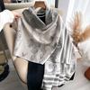 Теплый Роскошный Кашемировый Шарф Женский Толстый С Принтом Модный Шарф-Накидка и Пледы Женское Одеяло Платок Зимний Пашмина Бандана Bufanda