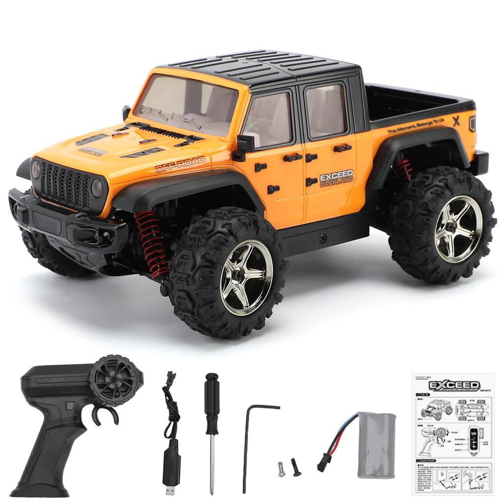 Remote Control Car, 2.4GHz 4WD High Speed 35KPH Crawler Toy, 1:20 Scale Electric Off Road Vehicle with LED Headlights