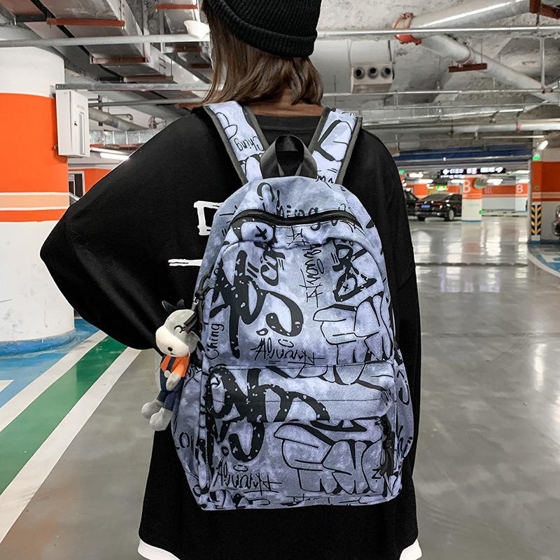 Trendy Schoolbag for Students: Men's & Girls' Junior High, High School, College Canvas Backpack
