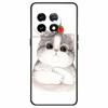 Чехол для OnePlus 11 5G One Plus 11R Цветок Мрамор Черный Бампер Мягкий ТПУ Силиконовый Чехол для OnePlus 11 / 11R 5G Чехлы для Телефонов Capas