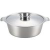 Yoshikawa Luxury Stainless Steel Shabu-Shabu Pot, 26cm, SJ1678