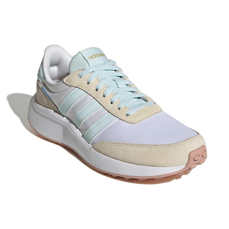 Adidas Neo Run 70S Ткань Сетка Замша Спорт Прочные Дышащие Низкие Кроссовки Женские кроссовки Белый Синий GX1724