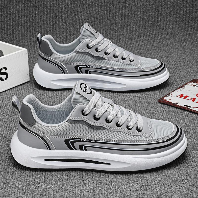 Men's Low-top Board Shoes 2025 Summer Breathable Trend Canvas Shoes Men's Shoes Korean Version Versatile Student Casual Sports Shoes