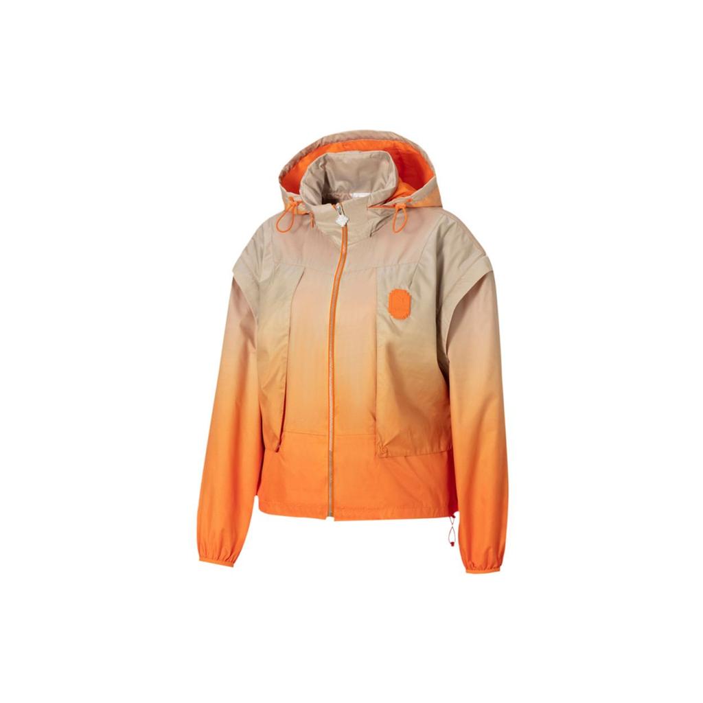 Puma X Pronounce Gradient Print Woven Packable Hooded Jacket Women Jacket Bright-Orange 532147-29
