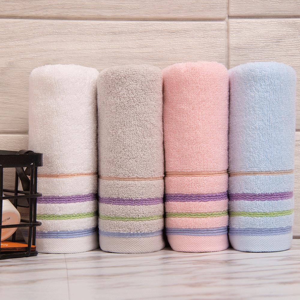 Хлопковые полотенца для домашнего использования для взрослых. Чистый хлопок для мытья лица. Мягкие, приятные для кожи и впитывающие полотенца для лица с подарками для рук. Предметы первой необходимости.