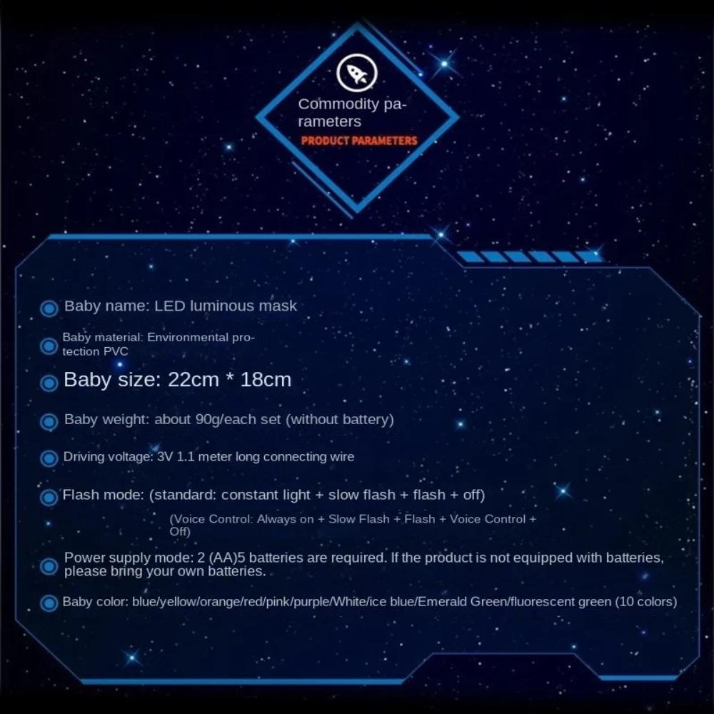 Высококачественная ПВХ японская маска лисы на все лицо, многоразовая маска для костюма на Хэллоуин, прочная маска со светодиодной неоновой подсветкой