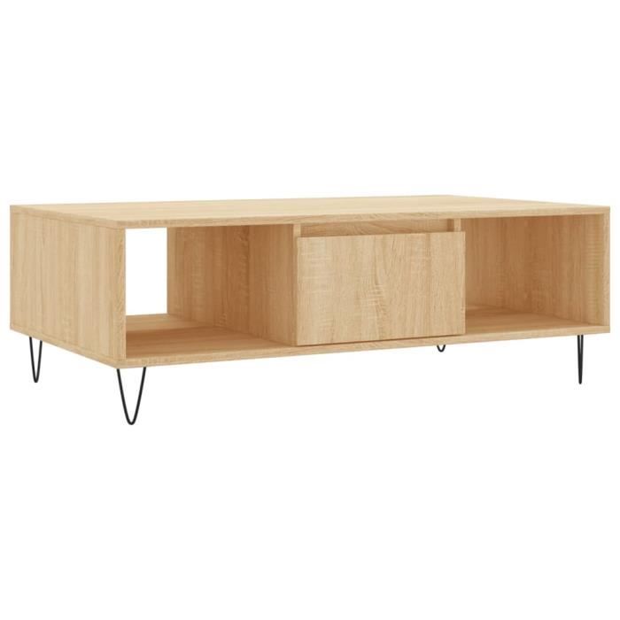 VidaXL Coffee Table Sonoma Oak 104x60x35 Cm Engineered Wood 827087
