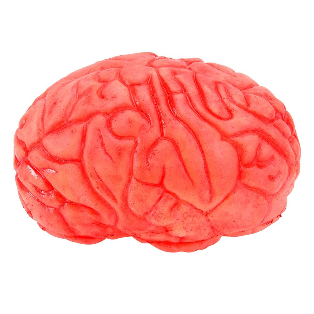 1Pc Halloween Prop Bloody Scary Fake Organ Human Realistic-looking Brain Body Parts for Halloween Party Accessories Dark Red