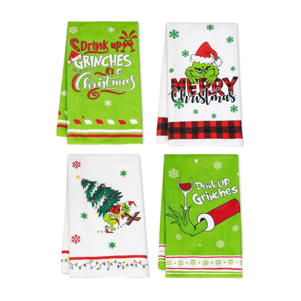 Тряпичное рождественское полотенце Полотенце для посуды Полотенце для кухни Полотенце для посуды с принтом