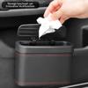 1pc Universal Car Trash Can, Vehicle Trash Bin, Car Seat Back & Door Hanging Storage Box, Multi-Functional Car Accessories, Lidded Car Trash Can, ABS