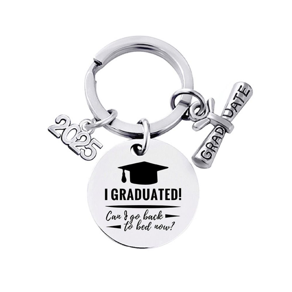 Подарки на выпускной 2025 года, брелок для выпускника средней школы, аксессуары, брелок