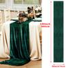 Green Velvet Table Runner Wedding Tablecloth Dinner Party Decoration Table Flag