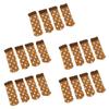 20PCS Furniture Leg Cover Pad Mute Floor Protection Mat Chair Leg Protectors for Chair Table Jacquard Type 1
