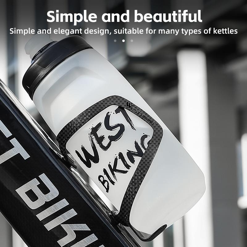 WEST BIKING Держатель для велосипедной бутылки из углеволокна Легкий интегрированный 3K/UD карбоновый Велосипедный держатель для бутылки Велоспорт Держатель для стаканов