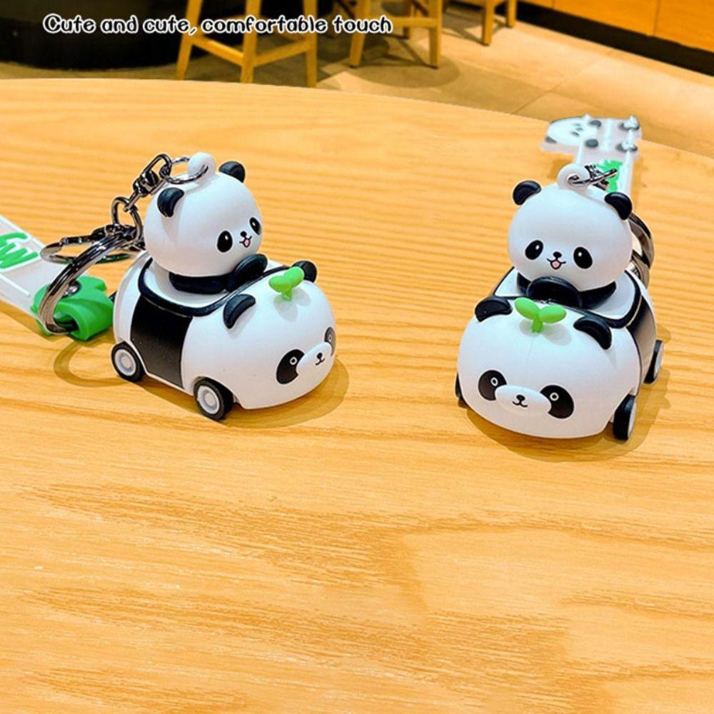 Мультяшный брелок для ключей в виде животного, брелок с куклой каваи, модный брелок с пандой, детский подарок