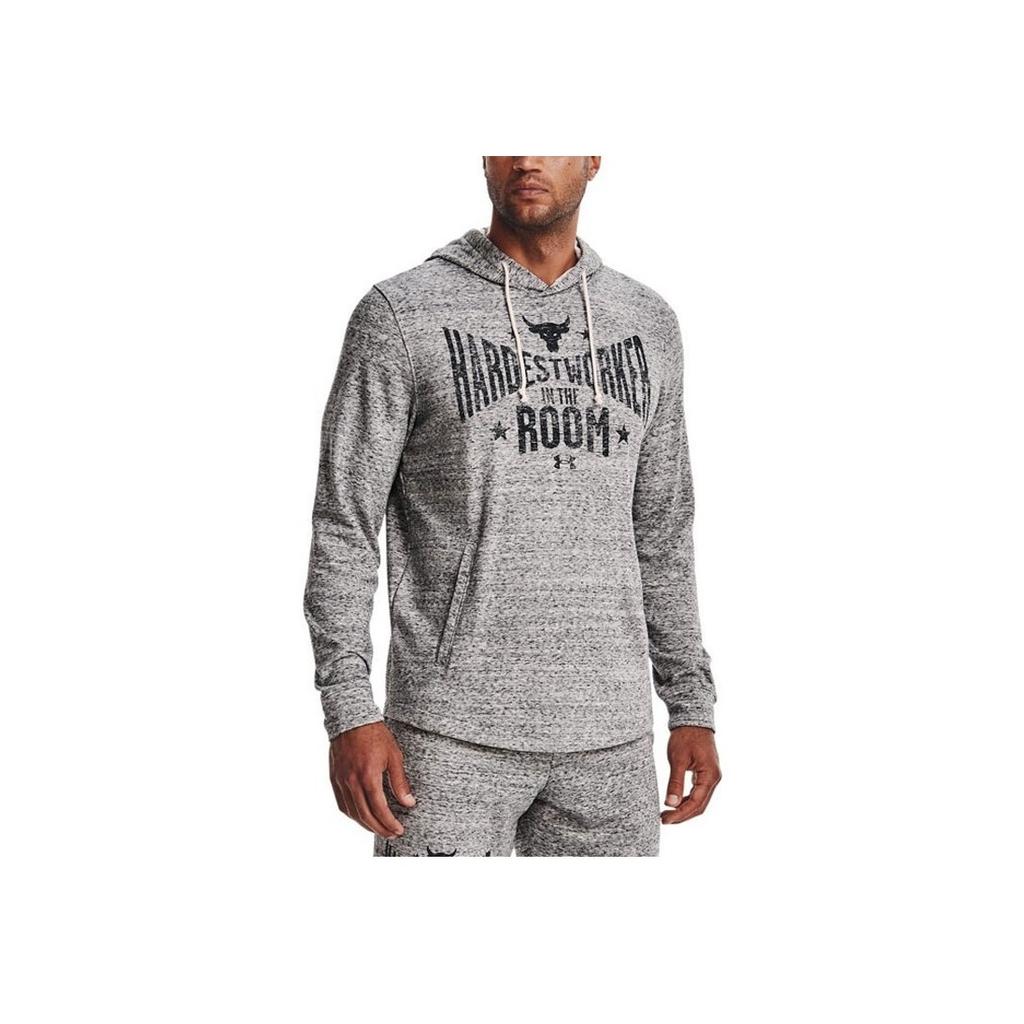 Under Armour Project Rock Graphic Hoodie Мужские толстовки белые 1370458-112