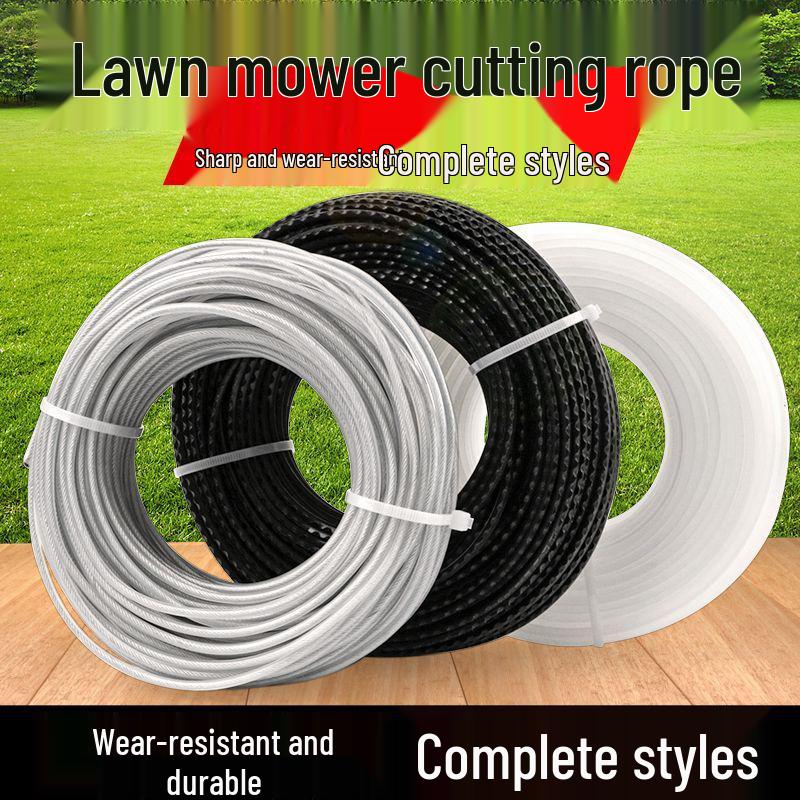 Universal Wear-Resistant Nylon Steel Wire Trimmer Line for Lawn Mower Heads