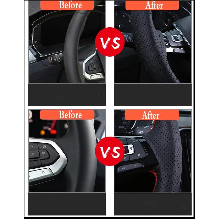 Braid Car Steering Wheel Cover For Chery Tiggo 2 3 7 8 5X IQ QQ Customize Hand Sewing Microfiber Leather Steering Wrap