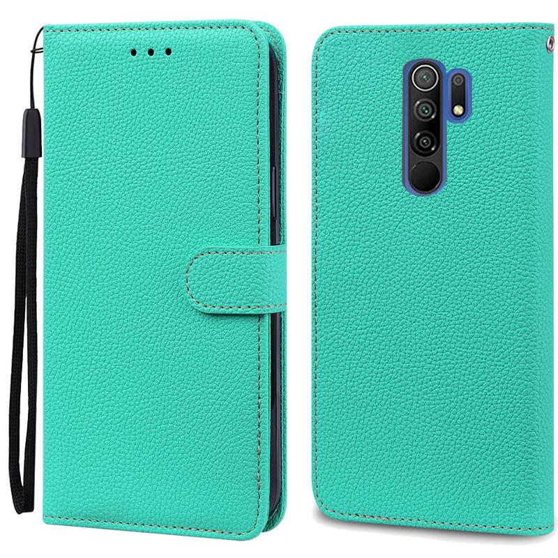 For Redmi 9 Case Soft Silicone Wallet Cover Phone Case For Xiaomi Redmi 9 Case Redmi9 Leather Flip Case Coque Fundas Shell