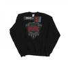 Womens/Ladies Black Ice With Red Sweatshirt